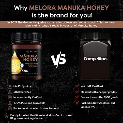 Melora Genuine Manuka Honey - 40 MGO, 500g - 100% Pure & Traceable 3