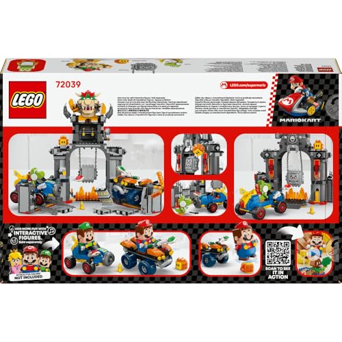 LEGO Super Mario: Mario Kart – Bowser's Castle Playset - Interactive Building Toy for Ages 9+ 11