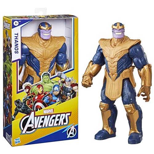 Marvel Titan Hero Series Deluxe Thanos Action Figure - 12-Inch Poseable Figure for Kids 4+