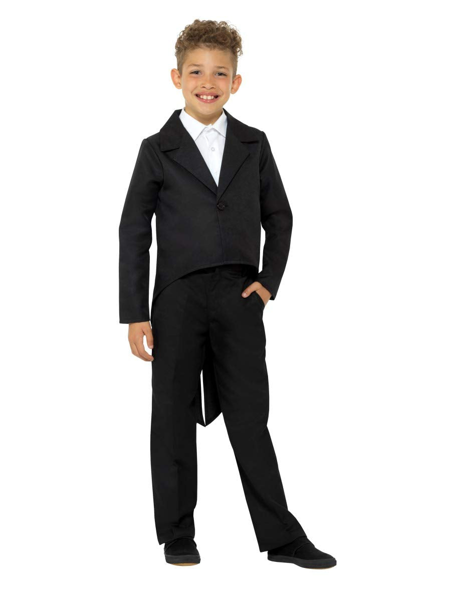 Smiffys Boys Tailcoat Costume - Black | Age 7-9 Years | Chest 27-28.5" 2
