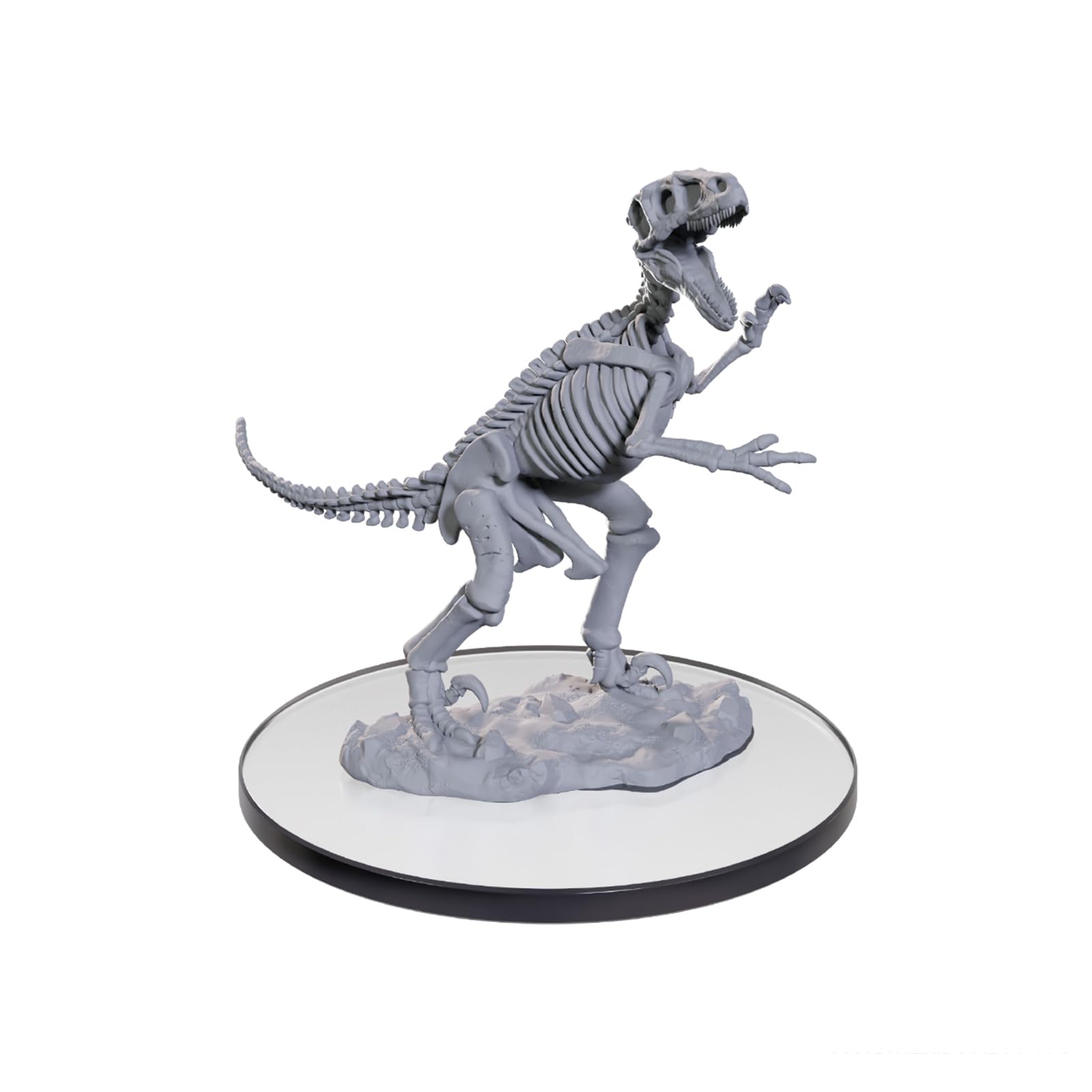 WizKids Deep Cuts Unpainted Miniatures - Skeletal Raptor | Ready to Paint Plastic Figure 1
