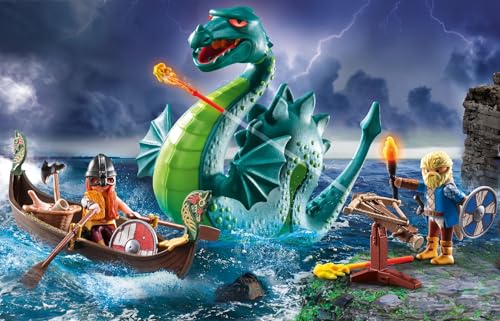 Playmobil Viking with Sea Monster Playset - Action-Packed Adventure for Ages 4+ 5