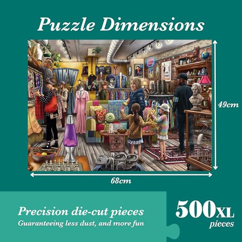 Falcon Vintage Treasures - 500 XL Piece Jigsaw Puzzle for Adults 7