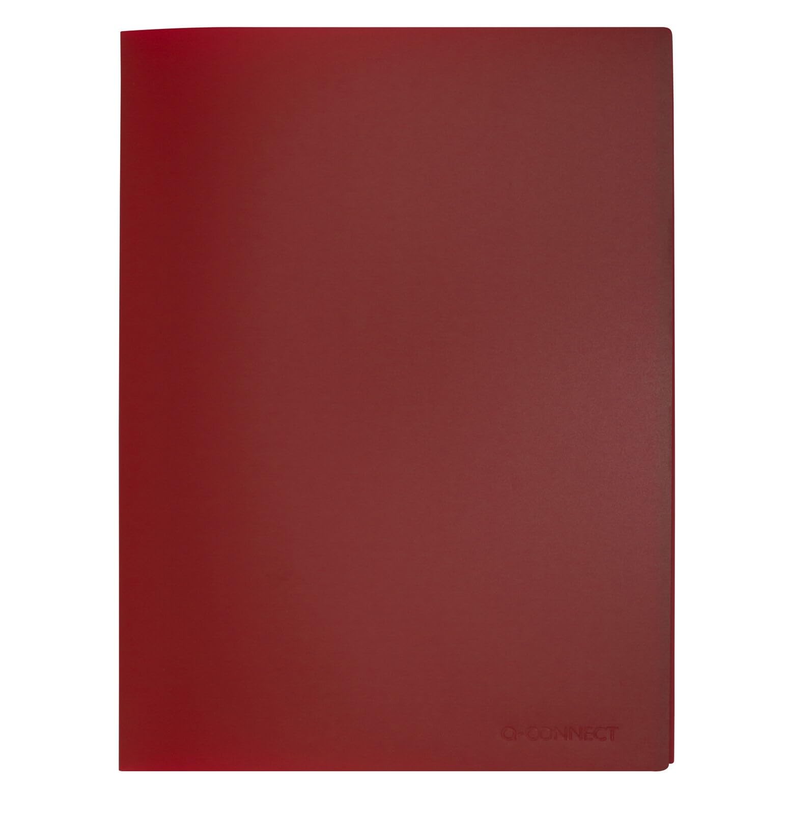 Q-Connect Polypropylene Display Book 20 Pocket Red KF01250