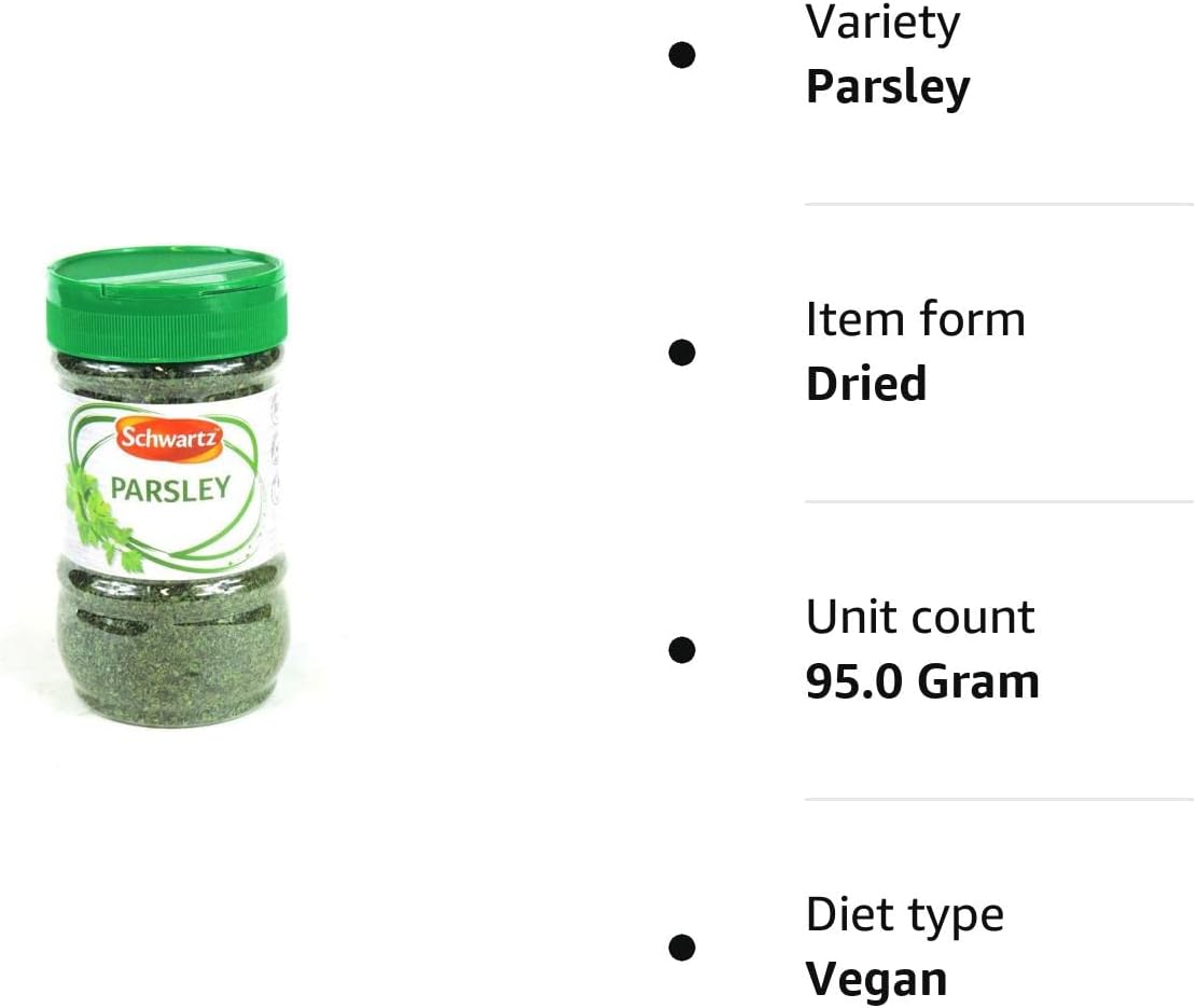 Schwartz Dried Parsley - Light and Fresh Herb Seasoning for Fish, 95g