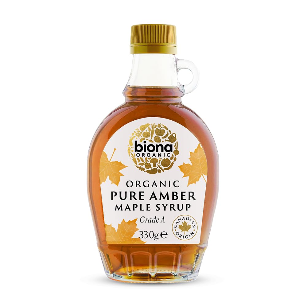 Biona Organic Maple Syrup - Amber Grade A | 330ml Liquid | Pure Canadian