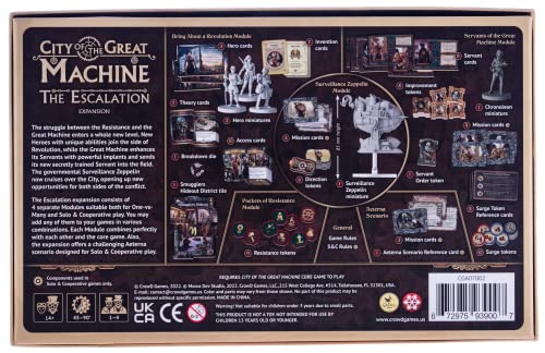 City of The Great Machine: The Escalation Board Game Expansion - 1-4 Players 3