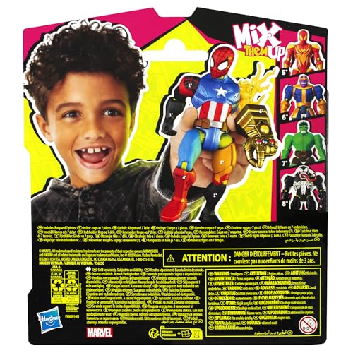 MixMashers Marvel Spider-Man Action Figure - Mix & Match Super Heroes, 4+ Years 13