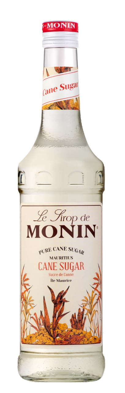 MONIN Pure Cane Sugar Syrup 700ml - Vegan, Allergen-Free Sweetener for Coffee, Cocktails & Beverages