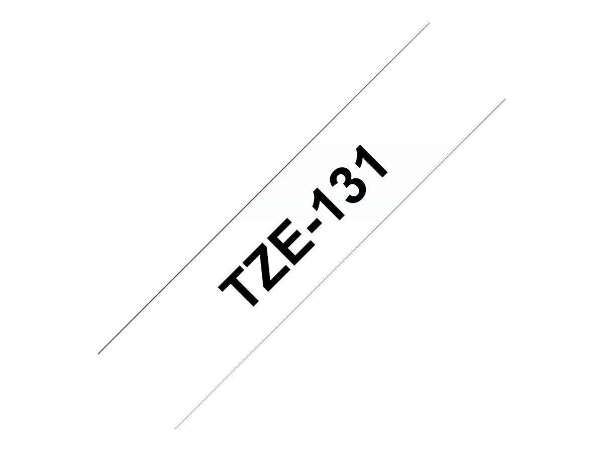 Brother TZe-221 Labelling Tape Cassette, 9 mm (W) x 8 m (L), Laminated, Brother Genuine Supplies - Black on White 2