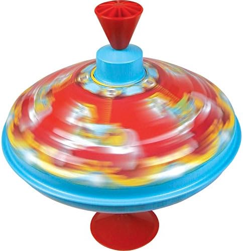 Tobar Carousel Humming Top - Metal Spinning Toy for Kids 4+