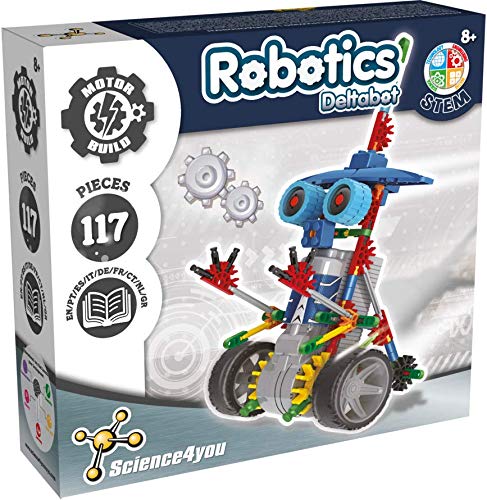 Science4you Robotics Deltabot - Robot Building Kit with 117 Pieces for Ages 8-14 | STEM Toy