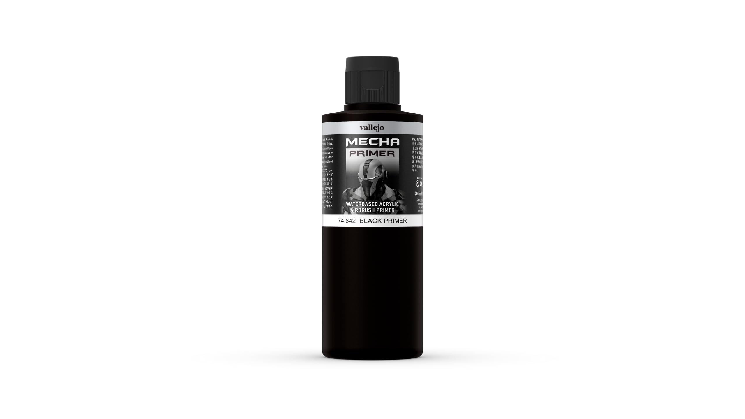 Vallejo Mecha Color Acrylic Airbrush Colour - Black Primer for Action Figures