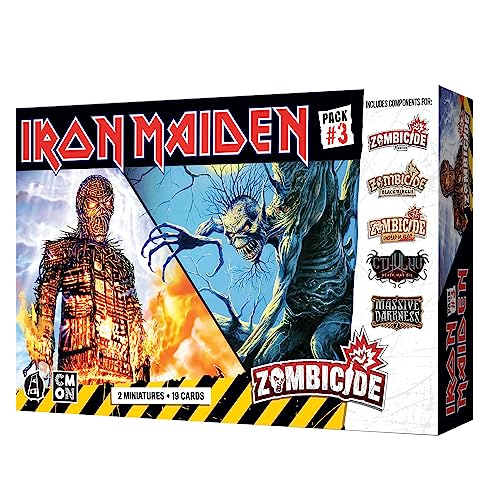 CMON Zombicide Iron Maiden Character Pack #3 - Fear of the Dark & Wicker Man Miniatures 4