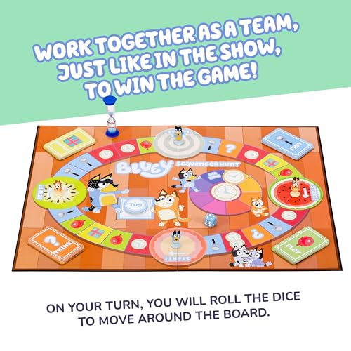 Bluey Scavenger Hunt Game - Cooperative Board Game for Kids with Mini-Figures 10