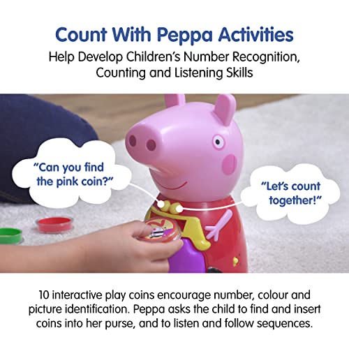 Peppa Pig Count with Peppa Interactive Learning Toy with 10 Coins 9