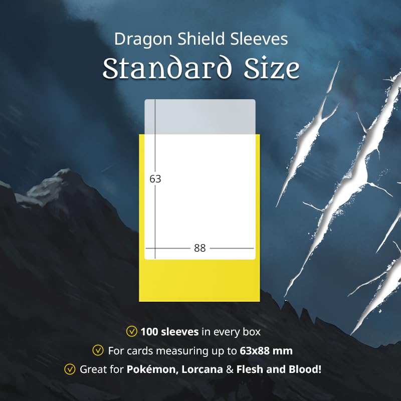 Dragon Shield Standard Sleeves (Clear)