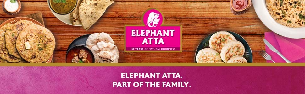 Elephant Atta Chakki Gold Chapatti Flour | 100% Whole Wheat Atta | Fine Milled Flour for Soft Chapattis 3