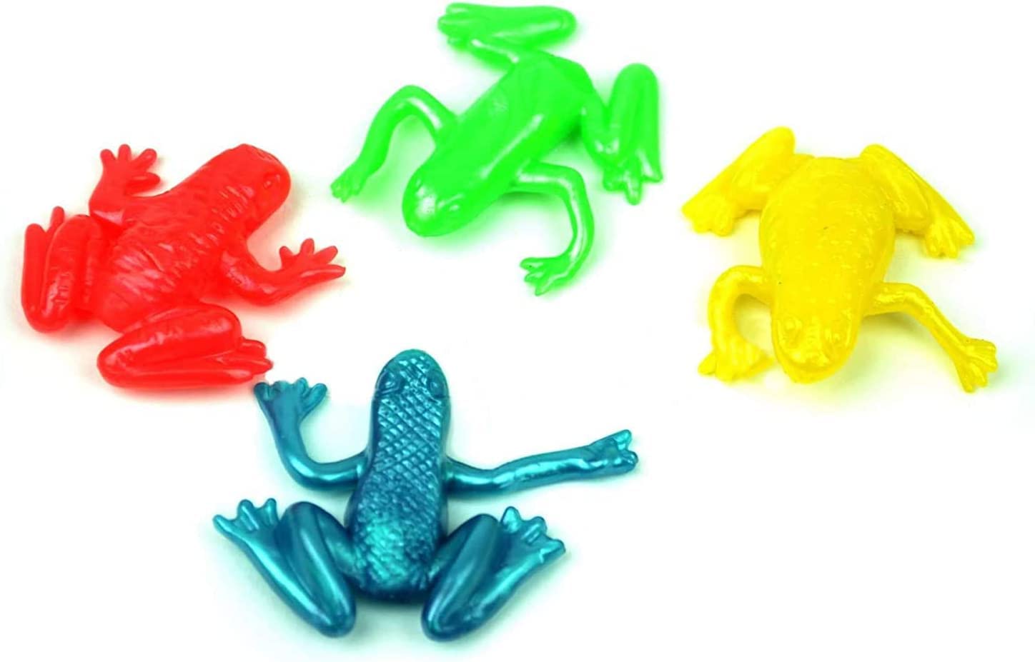 Multicolour Stretchy Frogs Party Bag Fillers - 24Pk for Kids Ages 3+