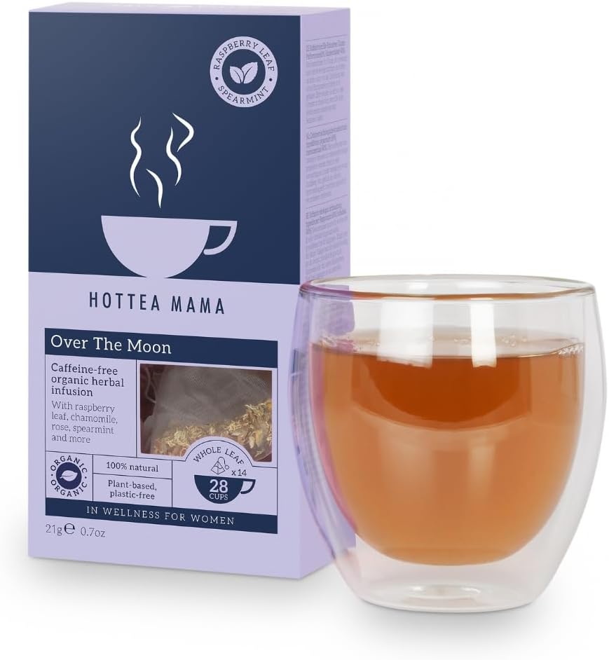 HOTTEA MAMA Over The Moon Organic Period Support Herbal Tea - Cramp Relief & Hormone Balance 5