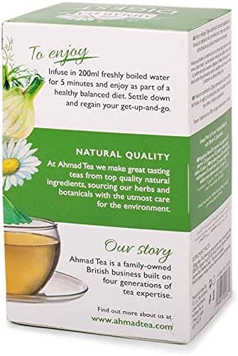 Ahmad Tea Digest Infusion - Sweet Mint & Fennel Herbal Tea with Biotin - 20 Teabags 5