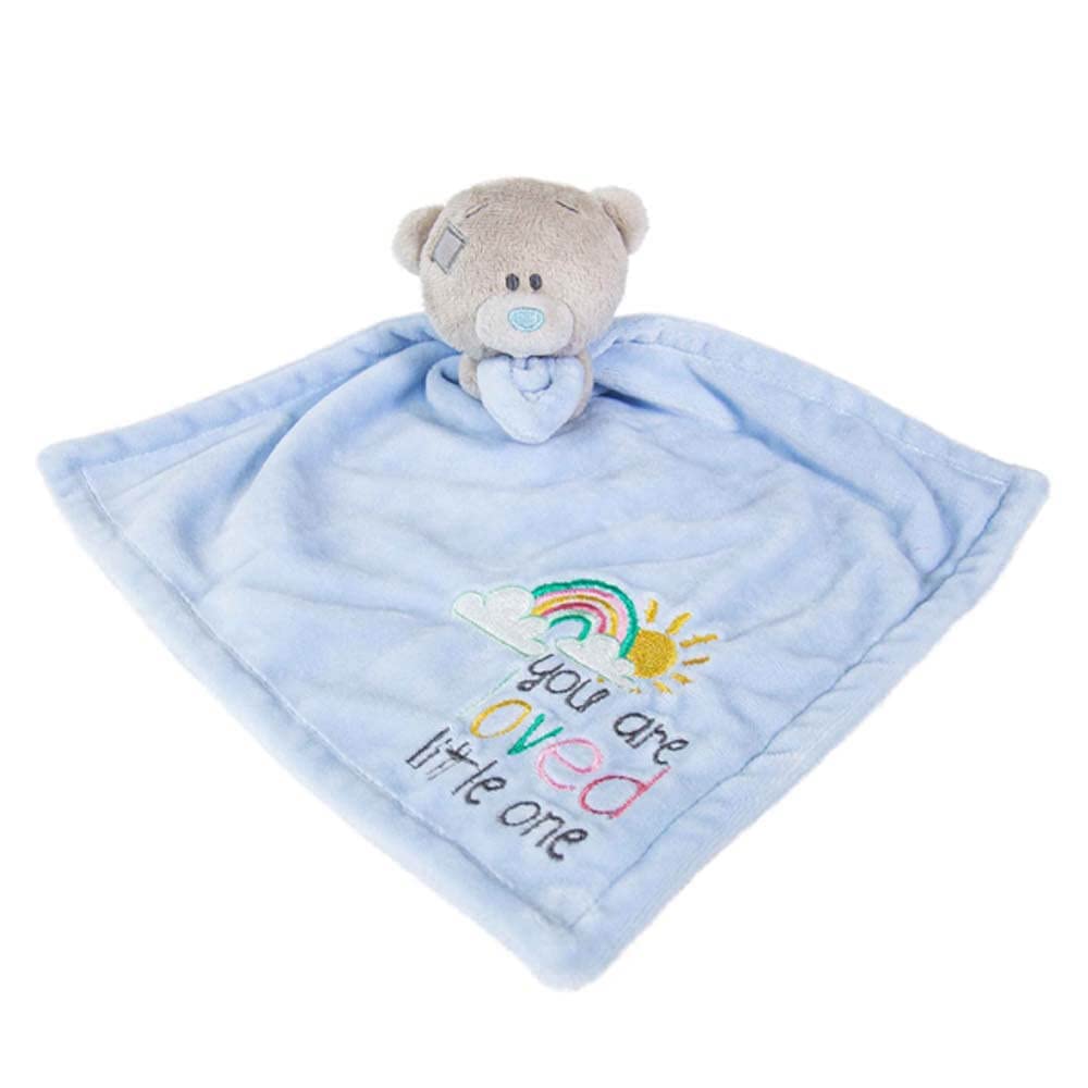 Me To You Tiny Tatty Teddy 'You Are Loved' Baby Boy Comforter | Soft Fur | Blue