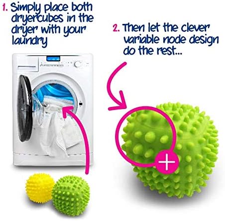 Ecozone - Dryer Cubes Tumble Dryer Balls (Pack of 2)