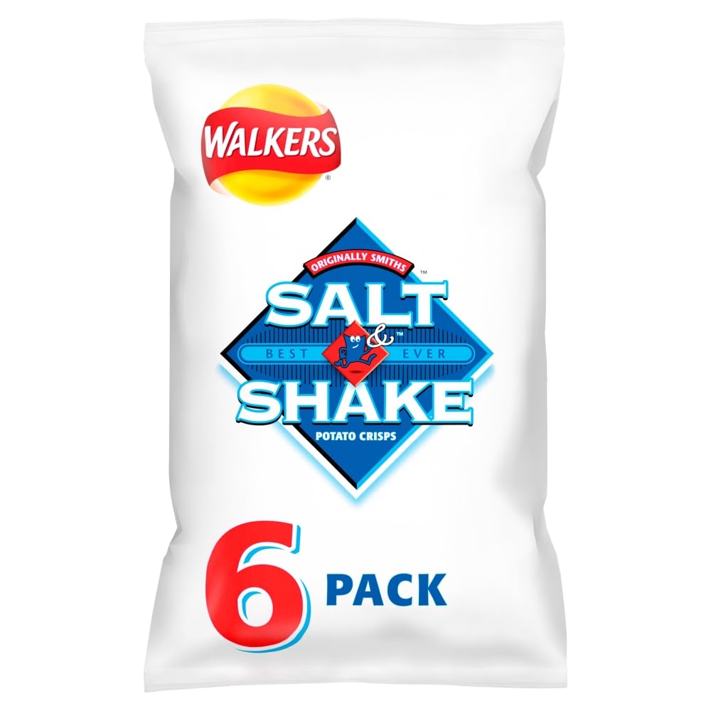 Walkers Salt & Shake Multipack Crisps 6x24g
