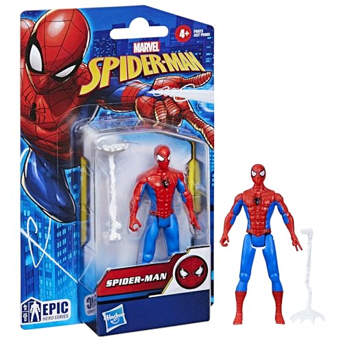 Marvel Spider-Man Epic Hero Series Classic Spider-Man 10 cm Action Figure - Poseable Superhero Toy for Kids 3
