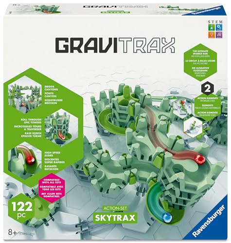 Ravensburger GraviTrax Action-Set M SkyTrax Marble Run | STEM Toy for Ages 8+ | 120+ Elements