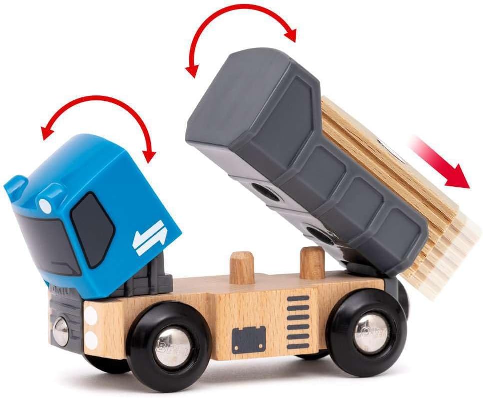 BRIO World Lift & Load Starter Set - Wooden Railway Train Playset for Ages 3+ 8