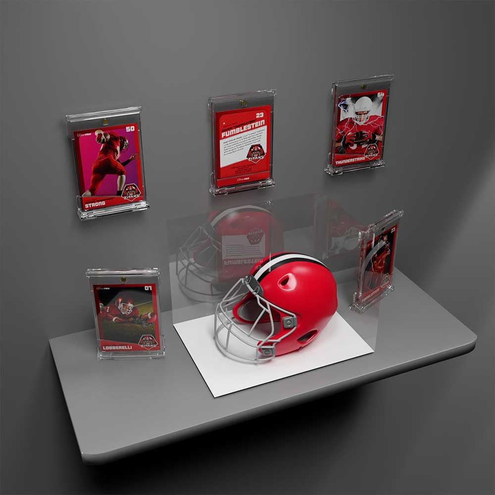 Ultra Pro Wall Display Case for ONE-TOUCH Cards up to 35pt | Acrylic | Red 6