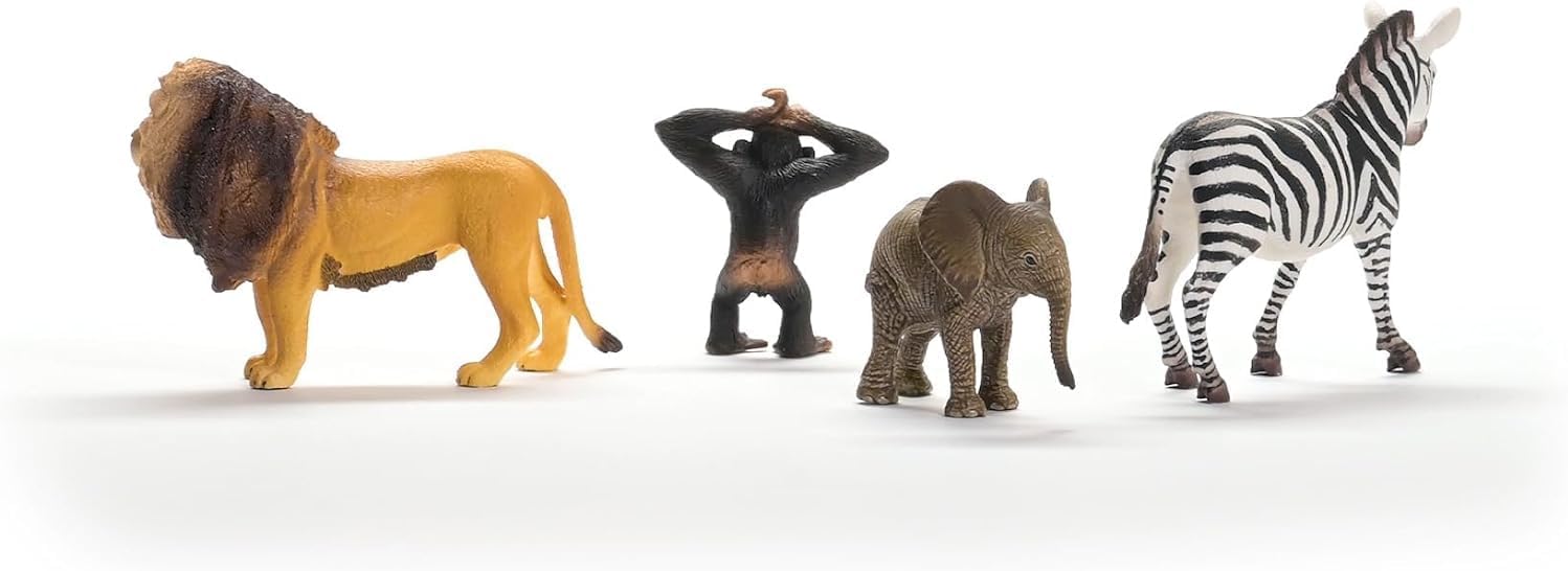 Schleich WILD LIFE Africa Starter Set - 4 Realistic Animal Figurines for Imaginative Play 3