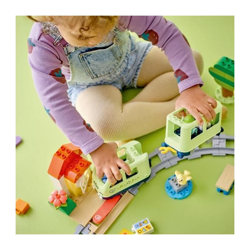 LEGO DUPLO Interactive Adventure Train Set - Educational Building Toy for Toddlers 2+ 10