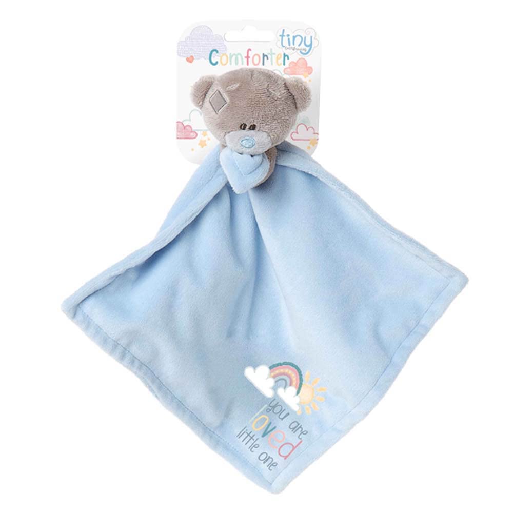 Me To You Tiny Tatty Teddy 'You Are Loved' Baby Boy Comforter | Soft Fur | Blue 4