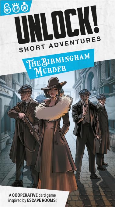 Asmodee Unlock! Short Adventures 9: The Birmingham Murder – Cooperative Escape Room Card Game 4