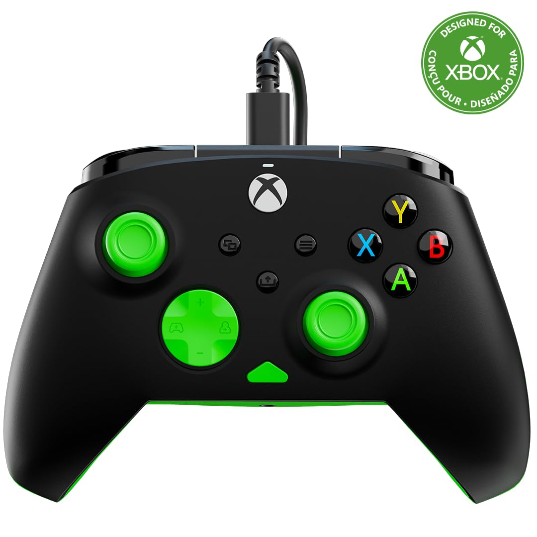 Turtle Beach Rematch Core Black and Green Wired Gaming Controller for Xbox & PC