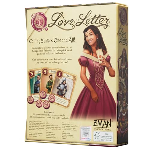 Z-Man Games Love Letter - Eco-Friendly Family Card Game for Ages 10+ 6