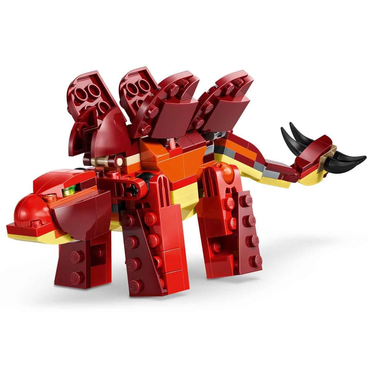 LEGO Creator 3in1 Fierce Dinosaur Toy - Build Velociraptor, Stegosaurus or