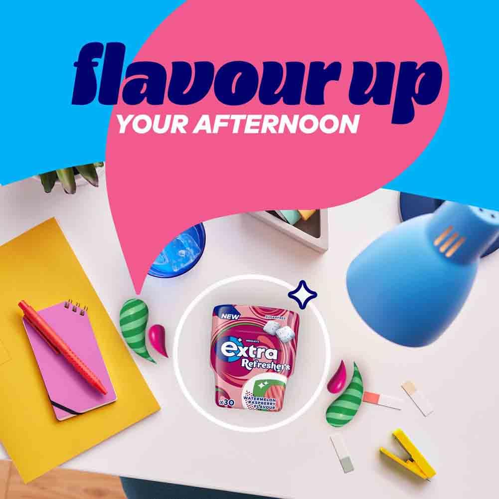 Extra - Watermelon Raspberry Flavour Sugarfree Chewing Gum (30 Pieces) 5