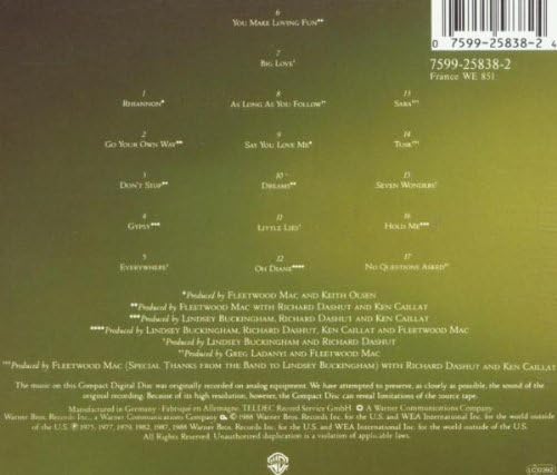Fleetwood Mac - Greatest Hits Audio CD