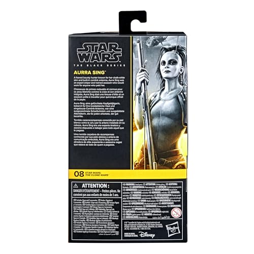 Star Wars The Black Series The Clone Wars - Aurra Sing 6-Inch Action Figure (F1870)