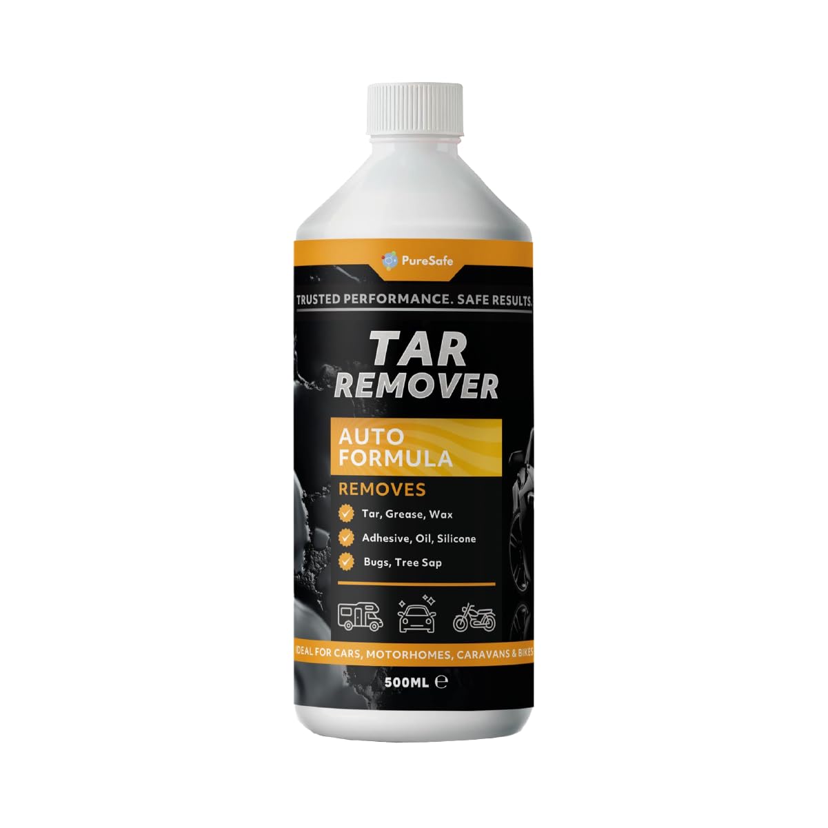 Pure Safe Tar & Glue Remover - Powerful Exterior/Interior Cleaning | 500ml