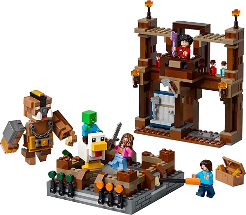 LEGO Minecraft Woodland Mansion Fighting Ring - Building Set with Steve, Garrett, Henry, Baby Zombie, Chicken Jockey, Great Hog - 491 Pieces (21272) 10