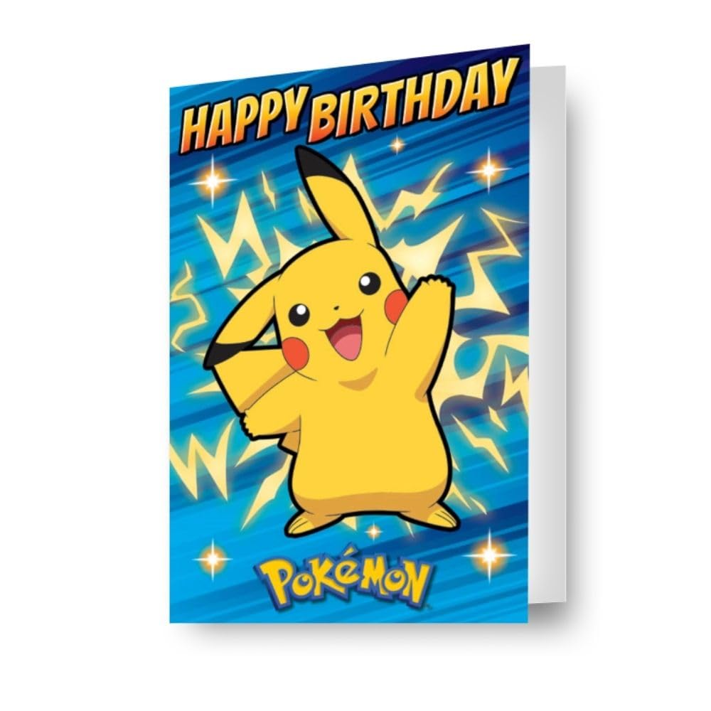 Danilo Promotions LTD Pokemon Birthday Card - 3D Lenticular Effect | 170x230mm | Unisex