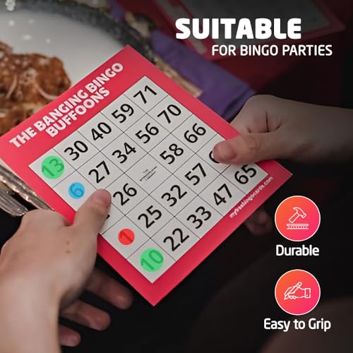 1ABOVE 3-Pack Non-Drip Bingo Dabber Pens in Red, Blue, Green for Family Game Nights 4