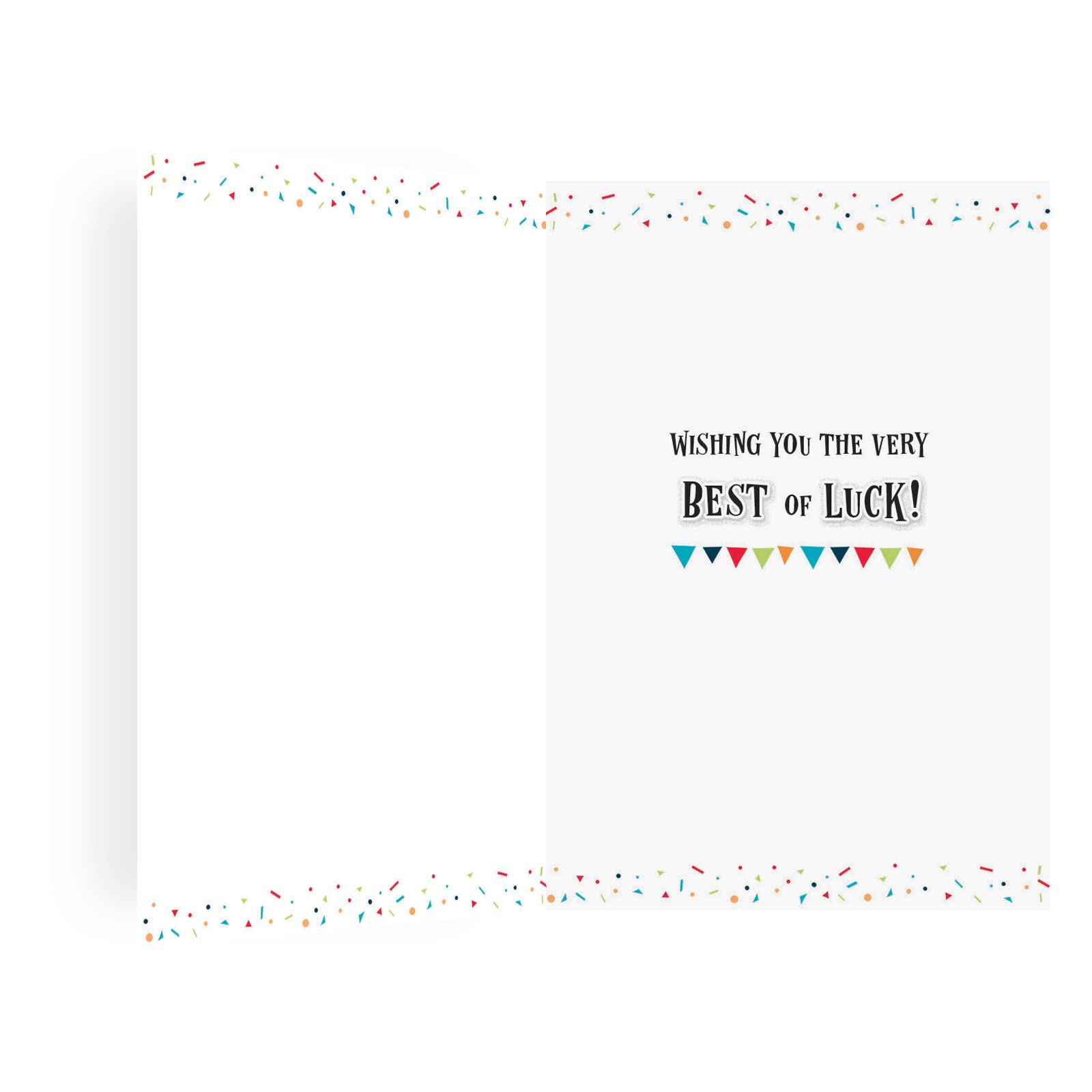 Piccadilly Greetings Good Luck Card - Sunburst Design | 7 x 5 Inches | Yellow