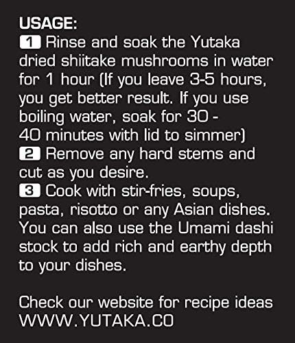 Yutaka Dried Shiitake Mushrooms 30g - Premium Donko Winter Mushrooms for Umami-Rich Cooking 4