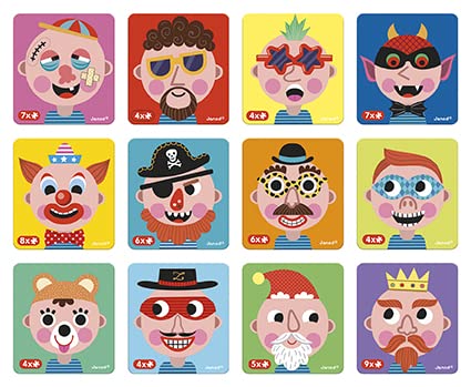Janod Magneti'Book Crazy Faces Educational Game J02716 | Ages 3-8 | 70 Magnets 5