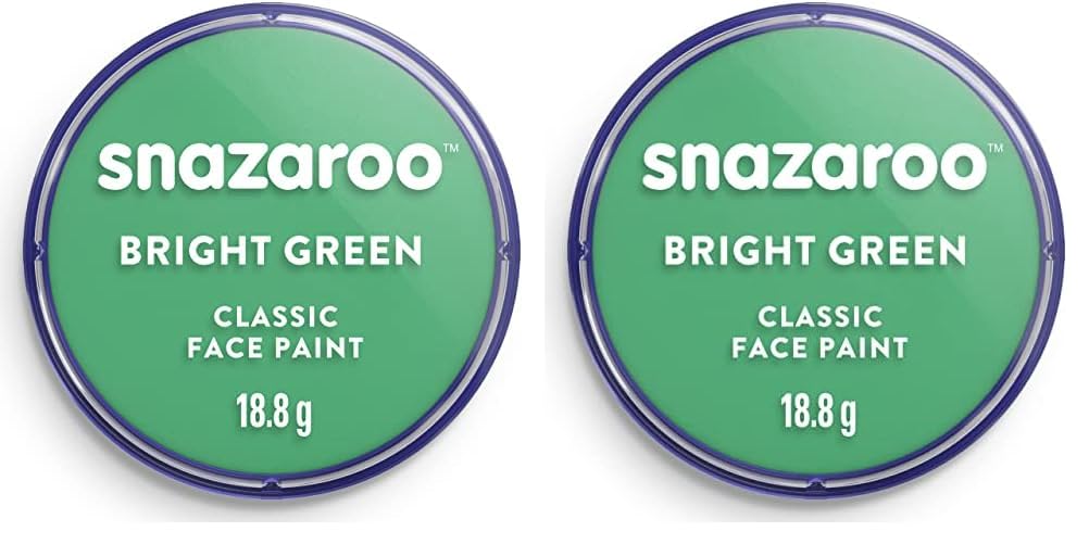 Snazaroo Classic Face and Body Paint - Bright Green (18.8g) 11